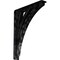Ekena Millwork Nevio Wrought Iron Bracket, (Triple center brace), Antiqued Silver 2"W x 12"D x 15"H BKTM02X12X15TNEASV - alternate 1